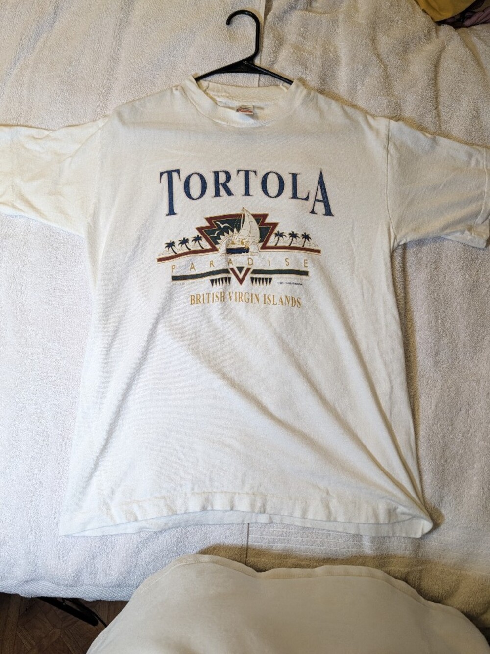 Fruit of the Loom Tortola Paradise Graphic Tee - White